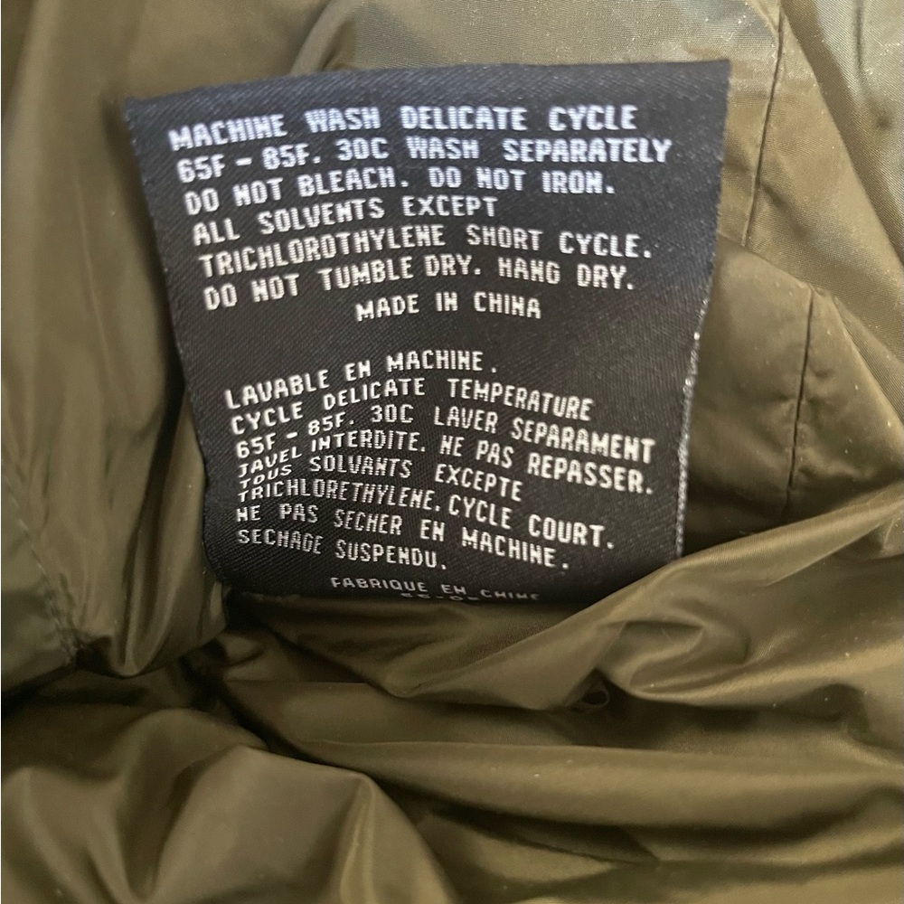 Andrew Marc long deep olive long puffer - Picture 8 of 9